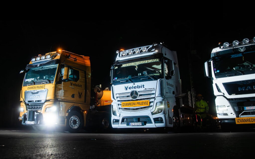 Heavy transport fleet for oversized cargo and industrial equipment